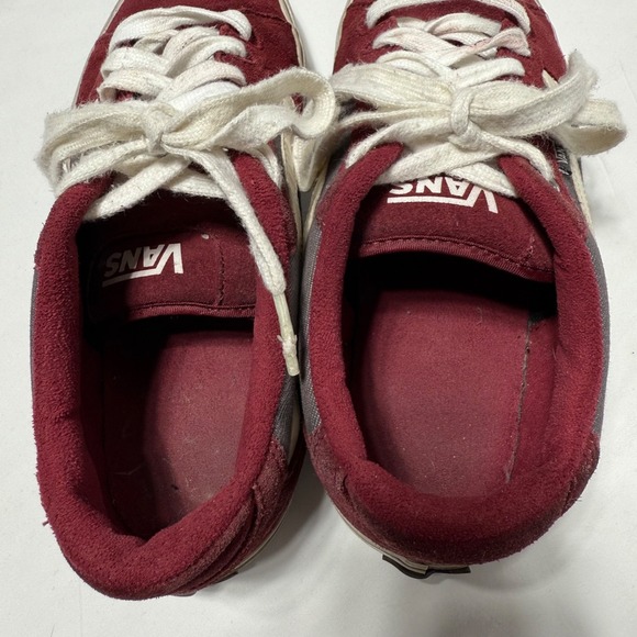 Vans Old Skool Off The Wall Canvas Skate Shoe‎ Maroon White Men's Size 8.5 - Picture 5 of 8
